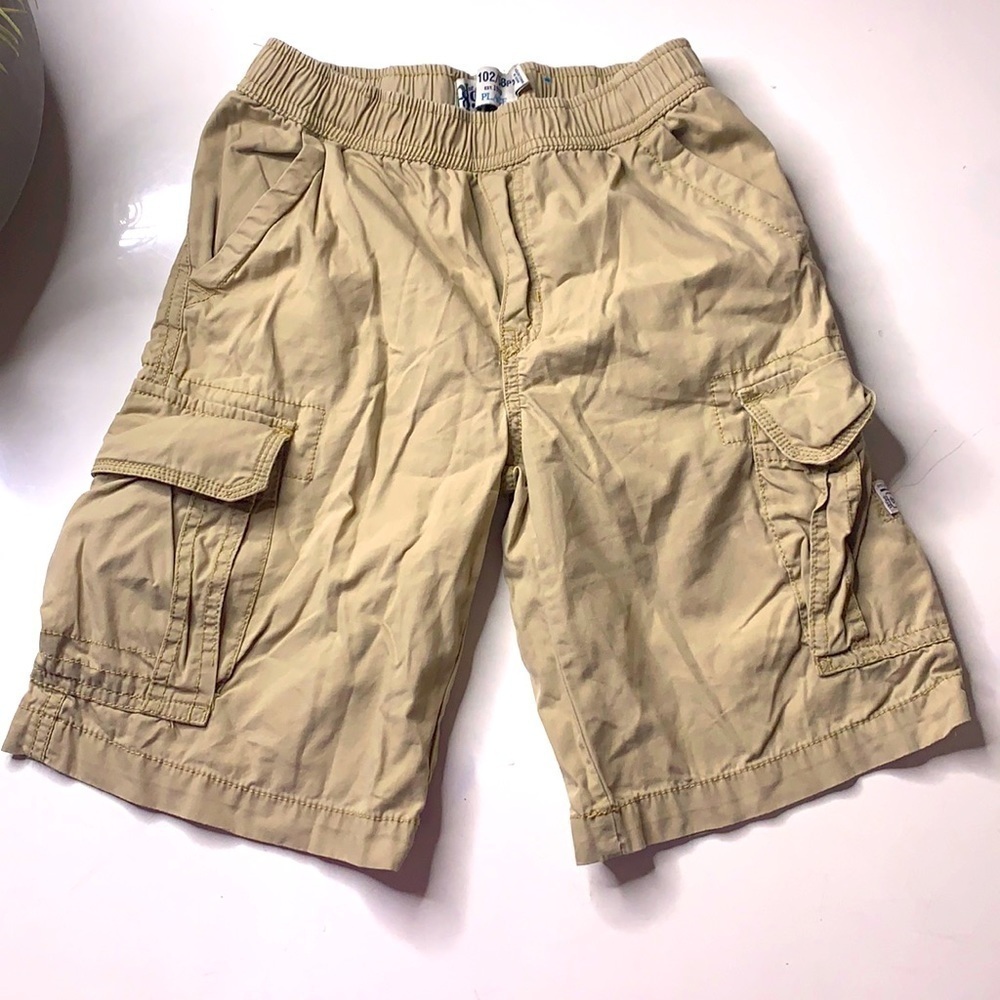 Children’s Place casual kids khaki cargo shorts 8
